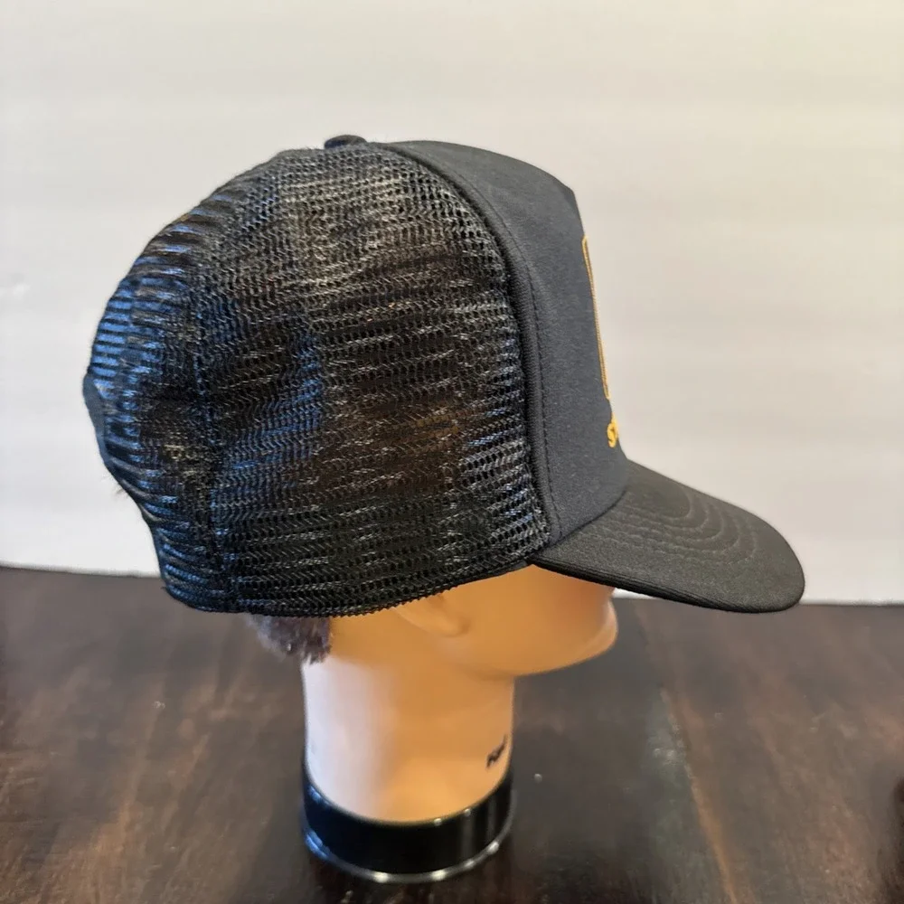 Vintage John Deere‎ Stribling Black Snap Back Hat Cap
